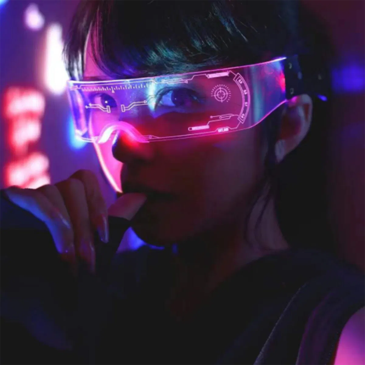 Cyberpunk LED Luminous Glasses