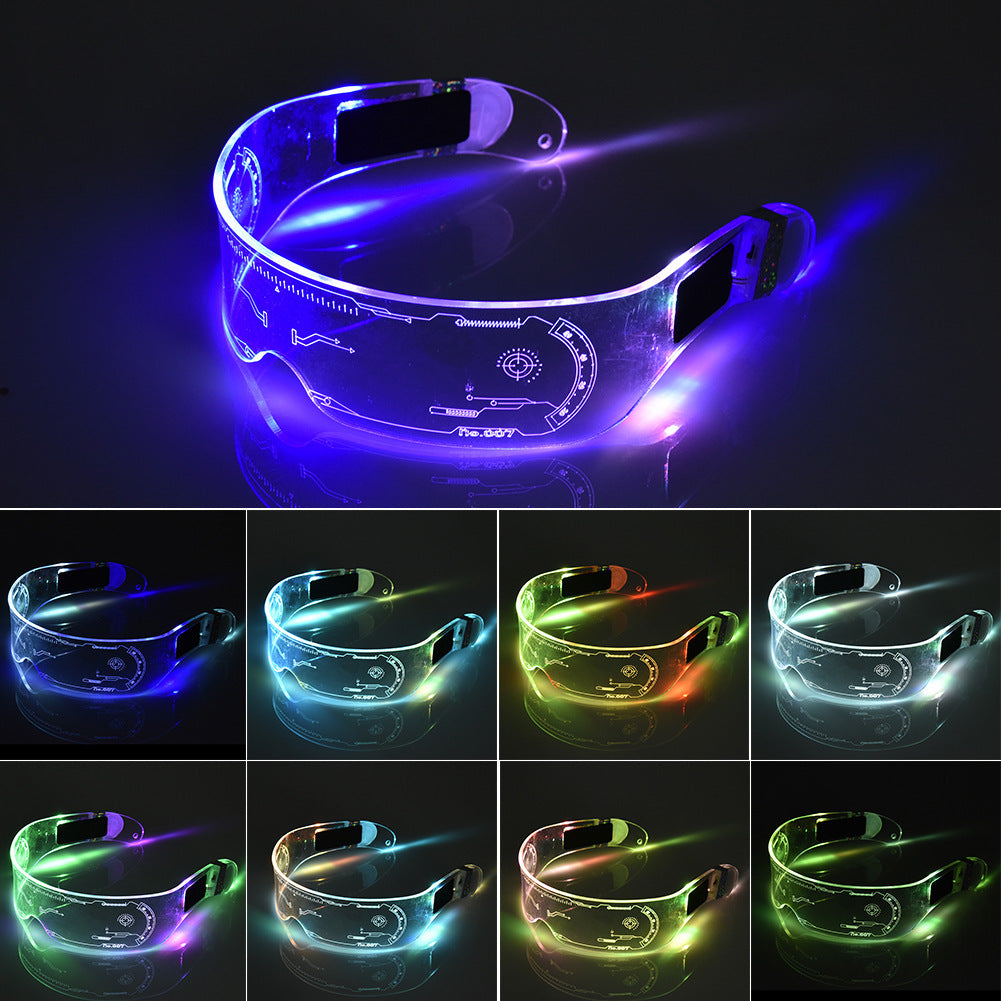 Cyberpunk LED Luminous Glasses